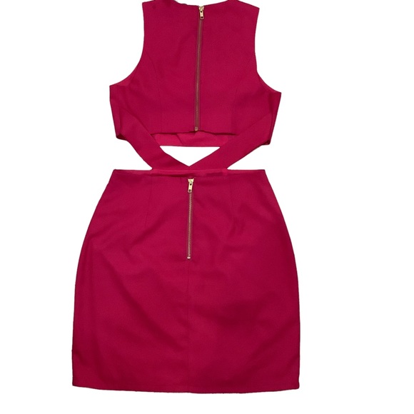 NBD x Naven Magenta Cut-out Mini Dress - Picture 5 of 9